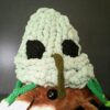Green Hand Knit Weevil Hat