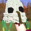 Green Hand Knit Weevil Hat - Image 2