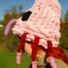 Pink Hand Knit Weevil Hat - Image 2