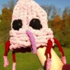 Pink Hand Knit Weevil Hat - Image 3