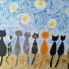 Cats and a Starry Night