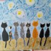 Cats and a Starry Night - Image 2