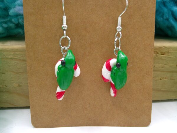 Weevil on a Candy Cane Earrings