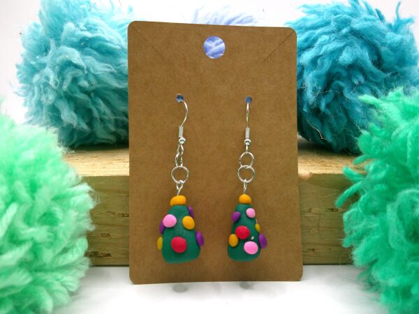 Holiday Christmas Tree Earrings - Image 3