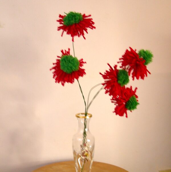 Holiday Puffball Petal Flowers