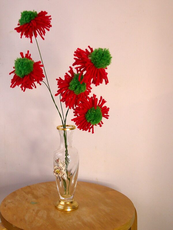 Holiday Puffball Petal Flowers - Image 3