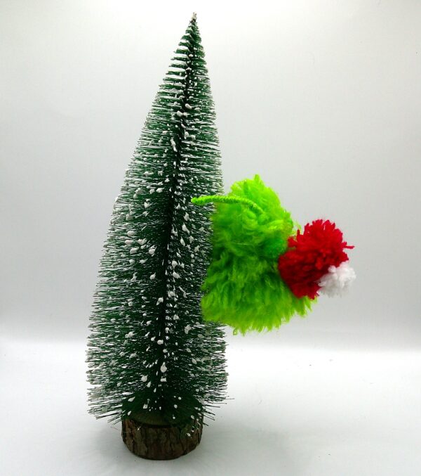 Green Puffball Weevil with a Santa Hat - Image 3