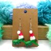 Festive Weevil in a Santa Hat Earrings - Image 3