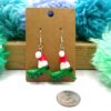 Festive Weevil in a Santa Hat Earrings - Image 2