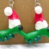 Festive Weevil in a Santa Hat Earrings